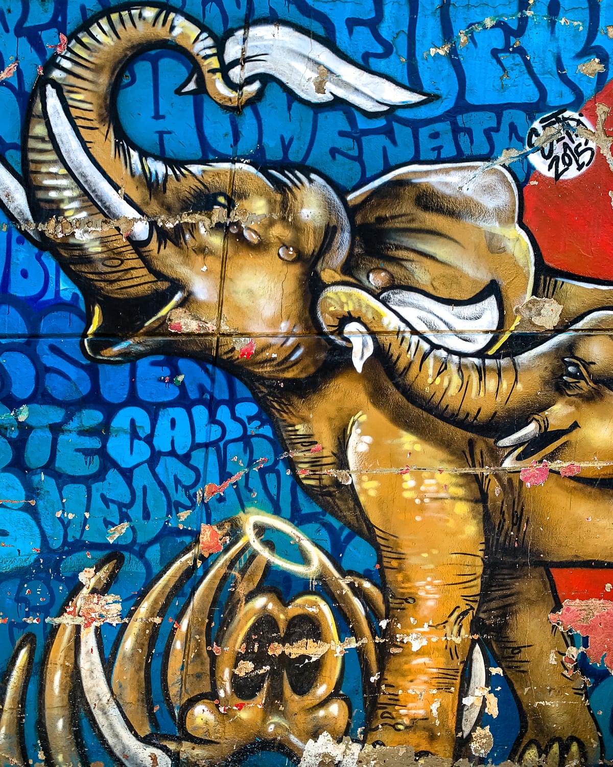 Artwork for Peace in Communa 13 in Medellin