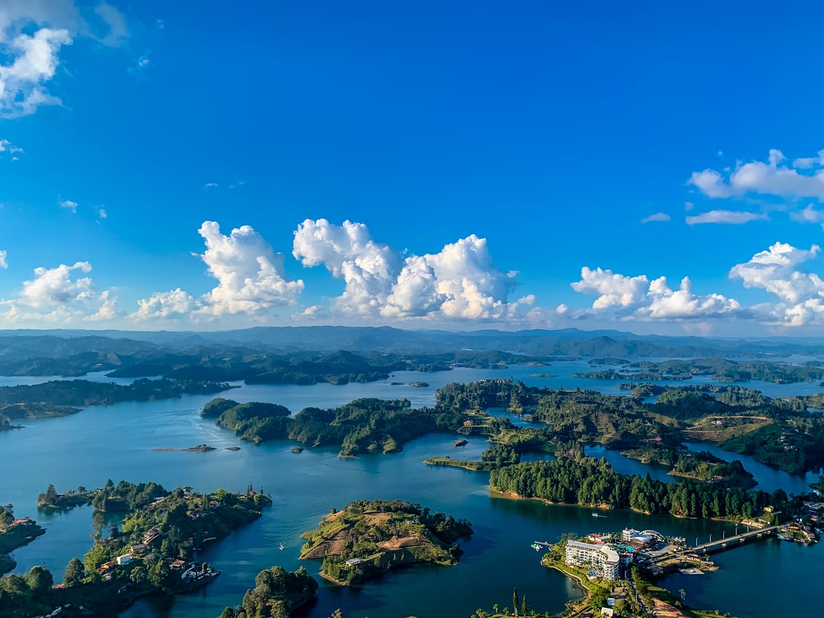 View from the top of El Peñón de Guatapé