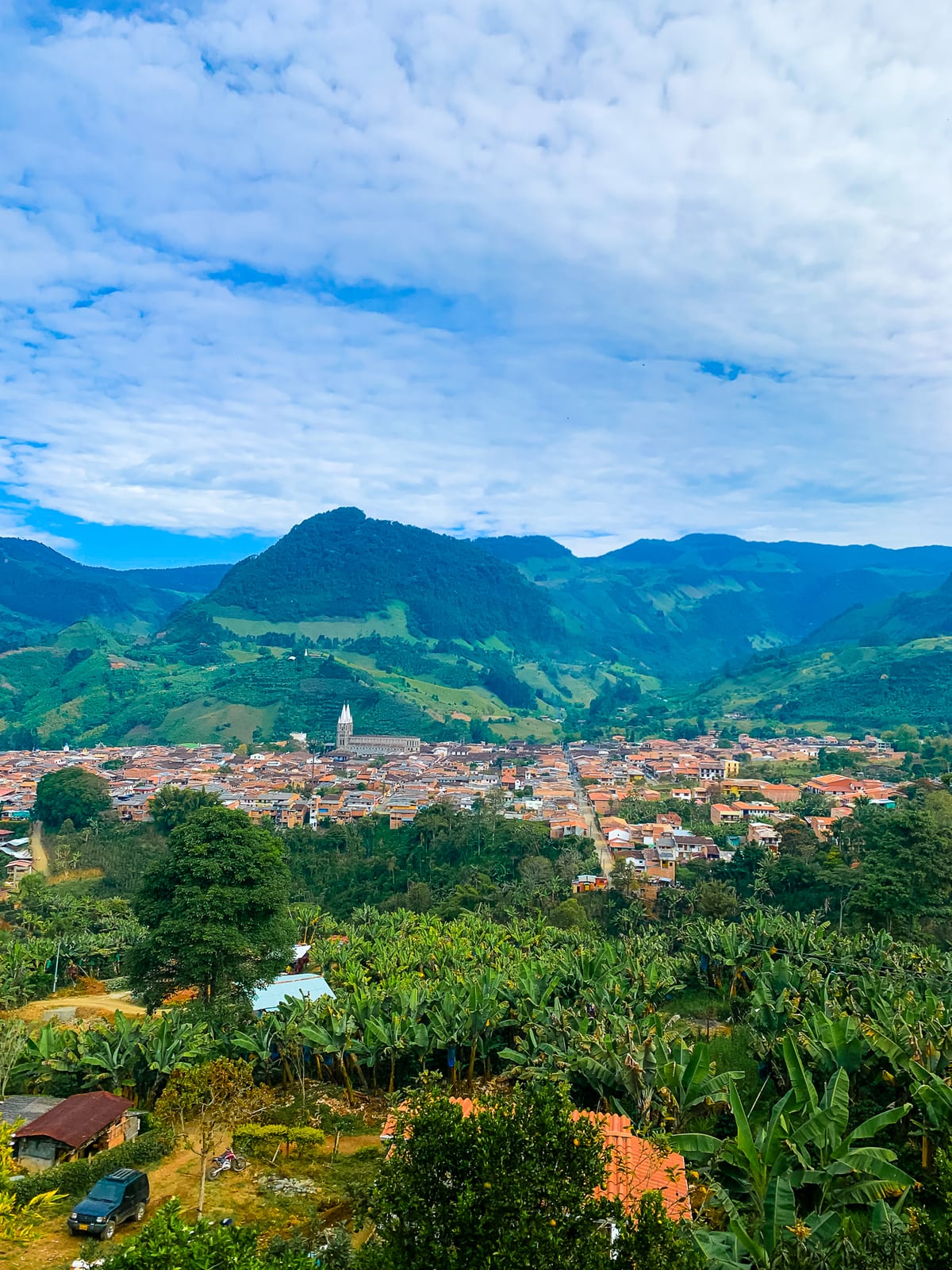 View of the town from Jardin